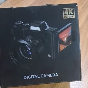 SOLD ‼️‼️‼️‼️Black 4K Digital Camera - Compact Photo & Video